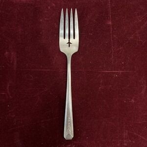 1 Salad Fork Milady‎ Oneida Community 1940 Silver Plate Silverplate Floral